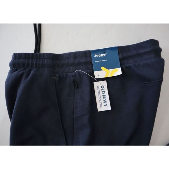 Old Navy Active 401875-09-1 Men's Sz Small Navy Blue Dynamic Fleece Joggers - Picture 5 of 11